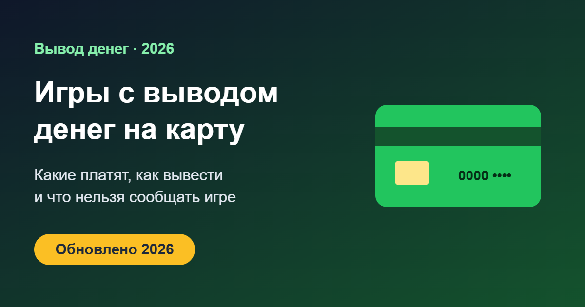 Игры с выводом денег на карту — какие платят и как вывести, обложка