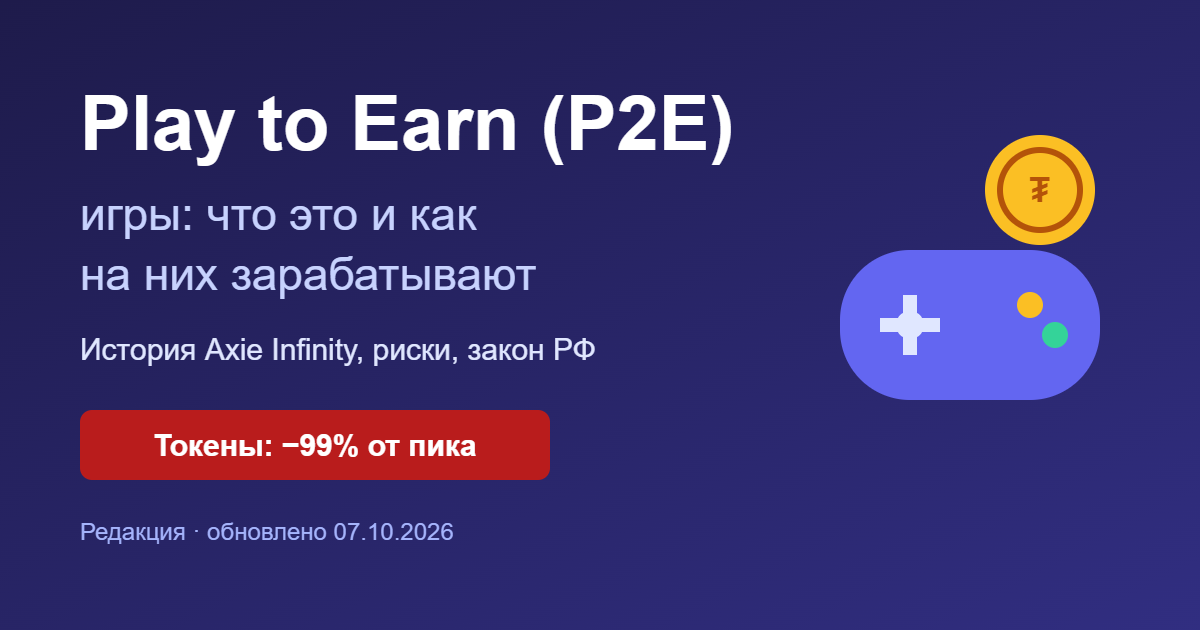 Play to Earn (P2E) игры: что это и как на них зарабатывают